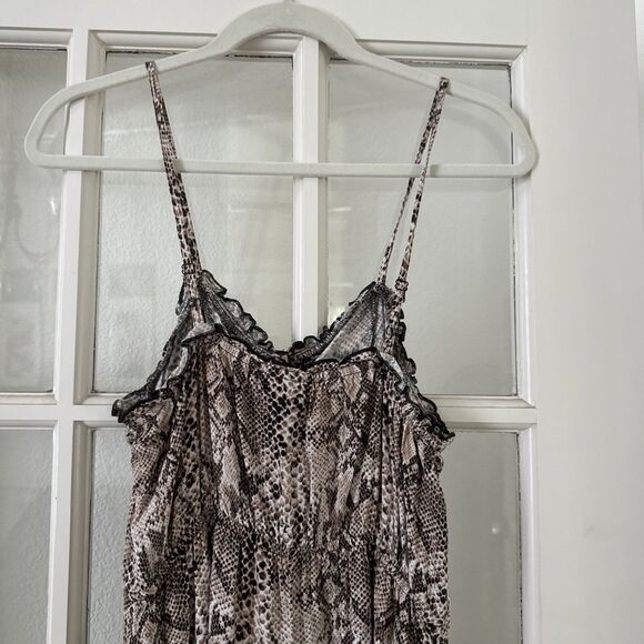 Animal Print Midi Sundress Women's Medium Dress - Picture 6 of 11